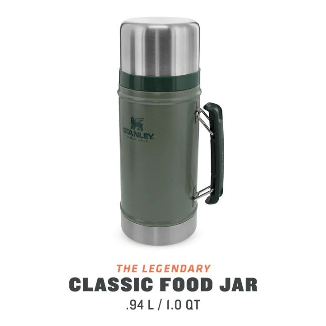 Stanley - termos pentru mancare cu maner The Legendary Classic Food Jar - verde Hammertone - 940 ml