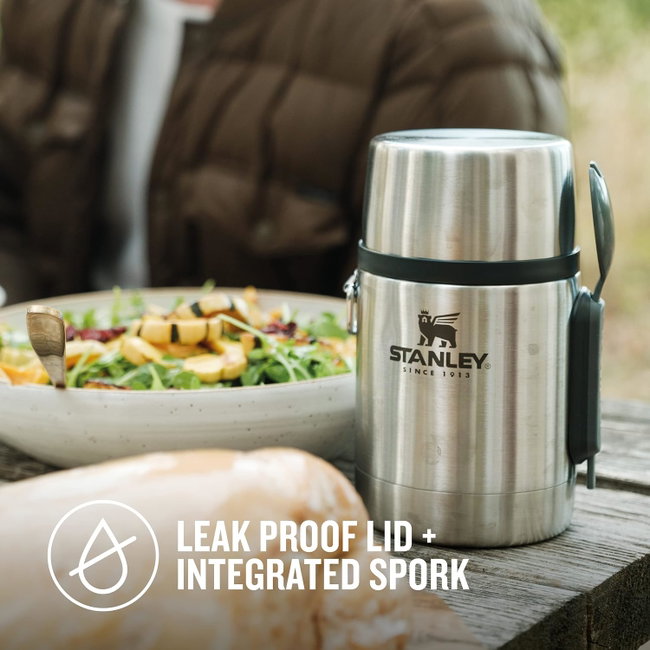 Stanley - termos pentru mancare lingura inclusa Adventure All-in-One Food Jar + Spork - Stainless Steel 530 ml