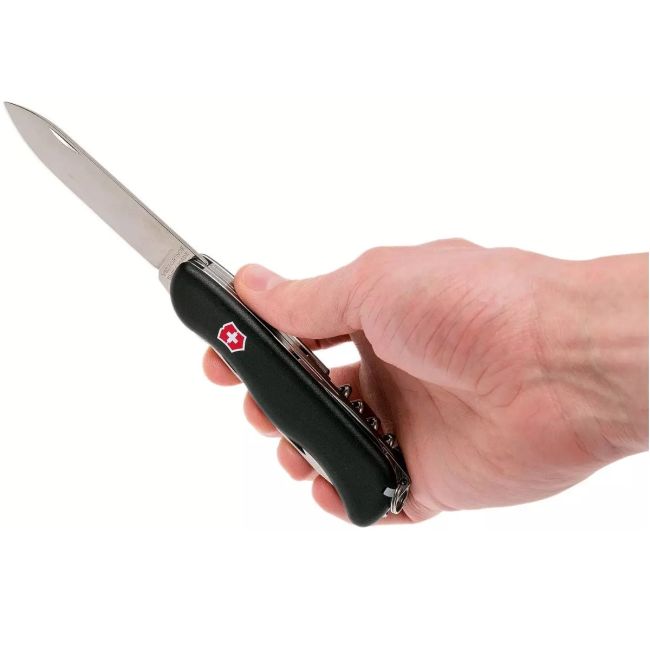 Victorinox - briceag mic Forester, 12 functii - argintiu negru