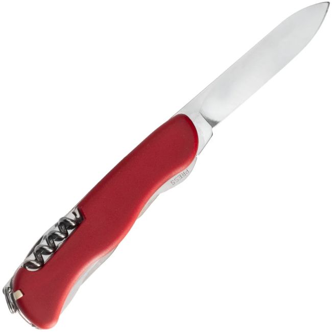 Victorinox - briceag mic Forester, 12 functii - argintiu rosu