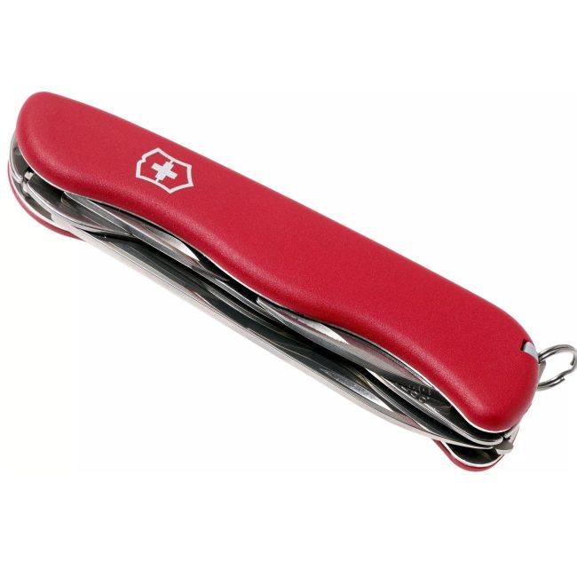 Victorinox - briceag mic Forester, 12 functii - argintiu rosu