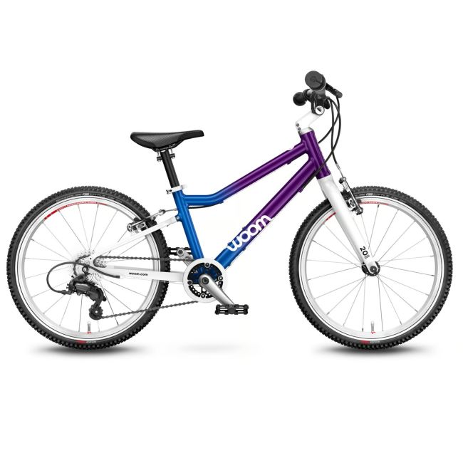 Woom - bicicleta copii 20" Woom 4, varsta recomandata 6-8 ani (115-130cm) - 7,7 kg - albastru cosmic mov intens