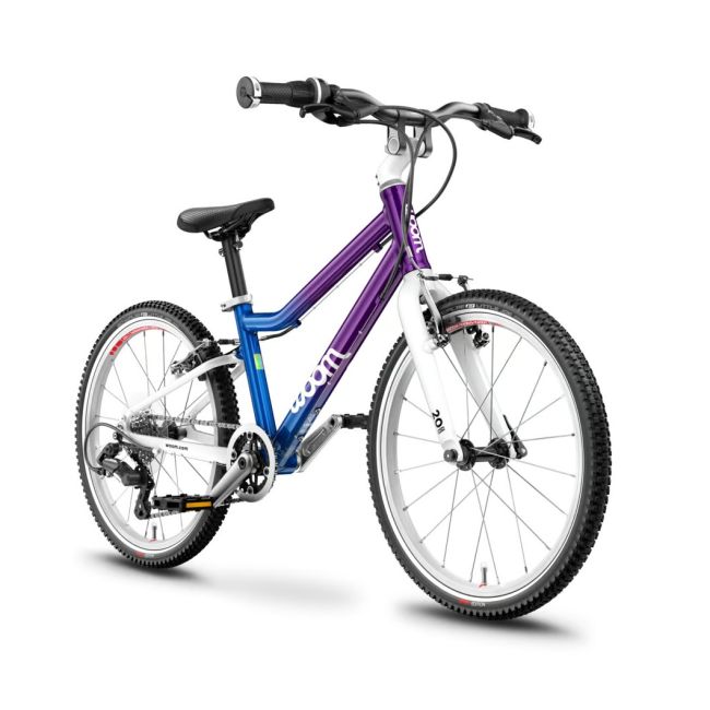 Woom - bicicleta copii 20" Woom 4, varsta recomandata 6-8 ani (115-130cm) - 7,7 kg - albastru cosmic mov intens