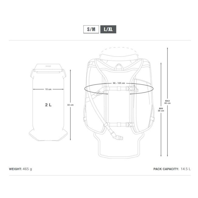 Apidura - rucsac hidratare ciclism Backcountry Hydration Backpack - gri negru