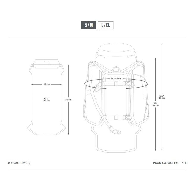 Apidura - rucsac hidratare ciclism Backcountry Hydration Backpack - gri negru