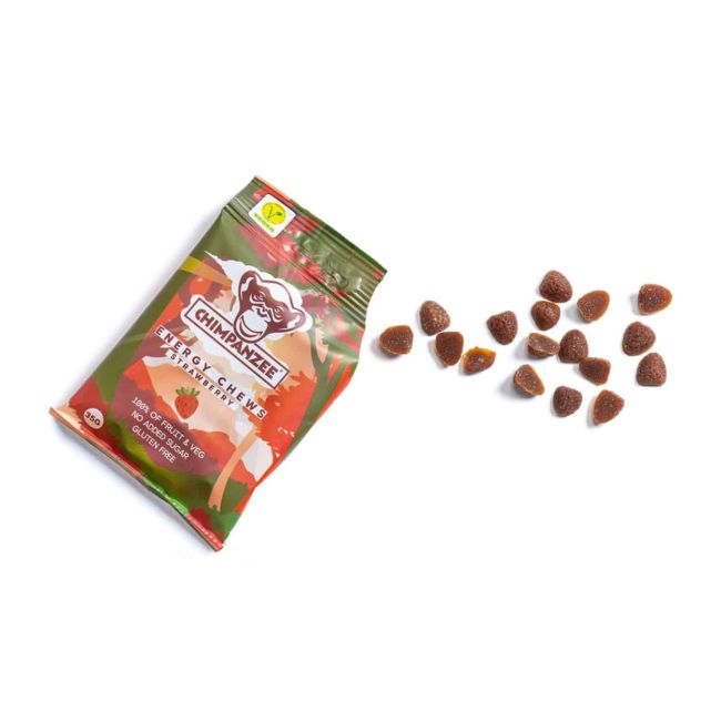 Chimpanzee - jeleuri gumate Energy Chews - capsuni - plic 35g