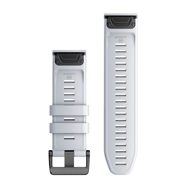Garmin QuickFit 26 - curea silicon - alb Whitestone