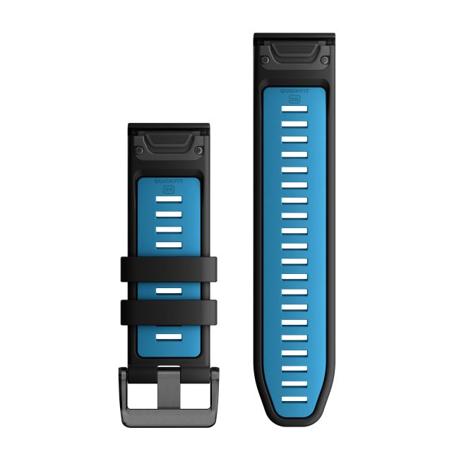 Garmin QuickFit 26 - curea silicon - negru | albastru Cirrus