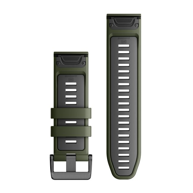 Garmin QuickFit 26 - curea silicon - verde Moss | gri