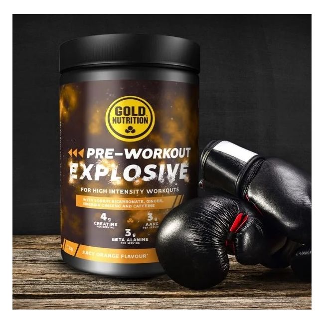 Gold nutrition - supliment antrenament tip pulbere Pre-workout Explosive, aroma portocale - bidon 1kg