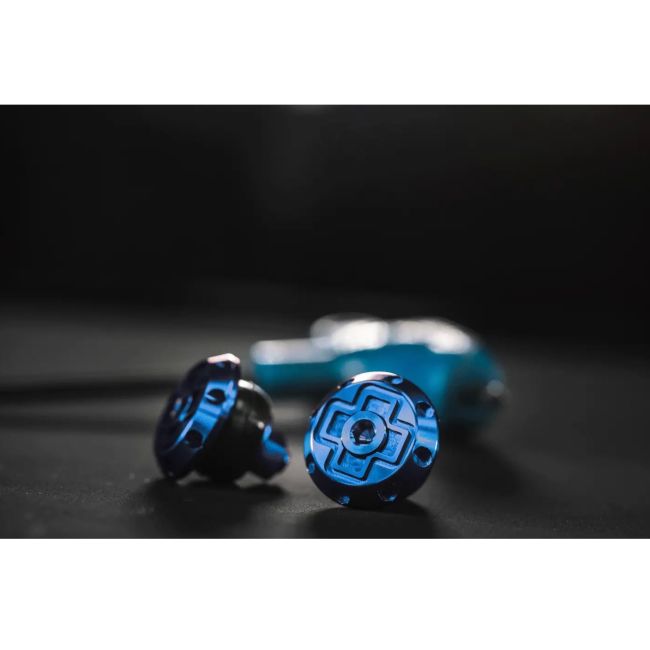 Muc-Off - Dopuri ghidon bicicleta Disco Bar End Plugs - albastru
