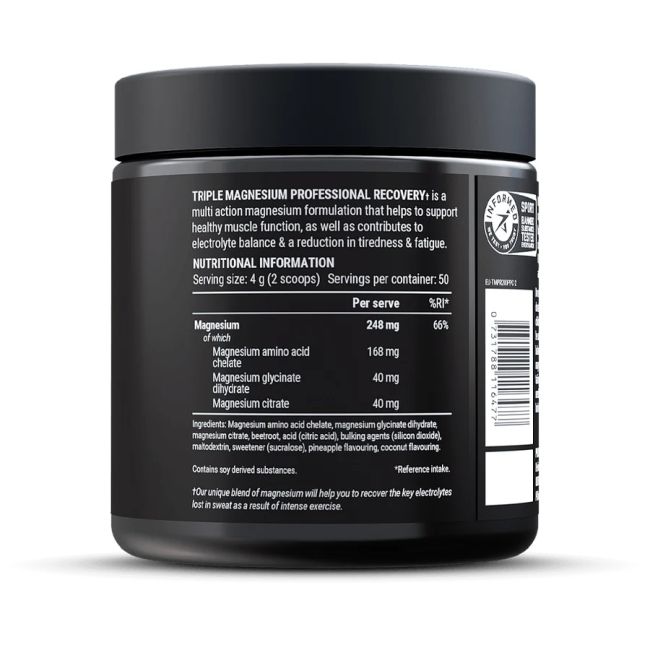 Pillar Performance - supliment magneziu Triple magnesium powder - aroma ananas si cocos 200g
