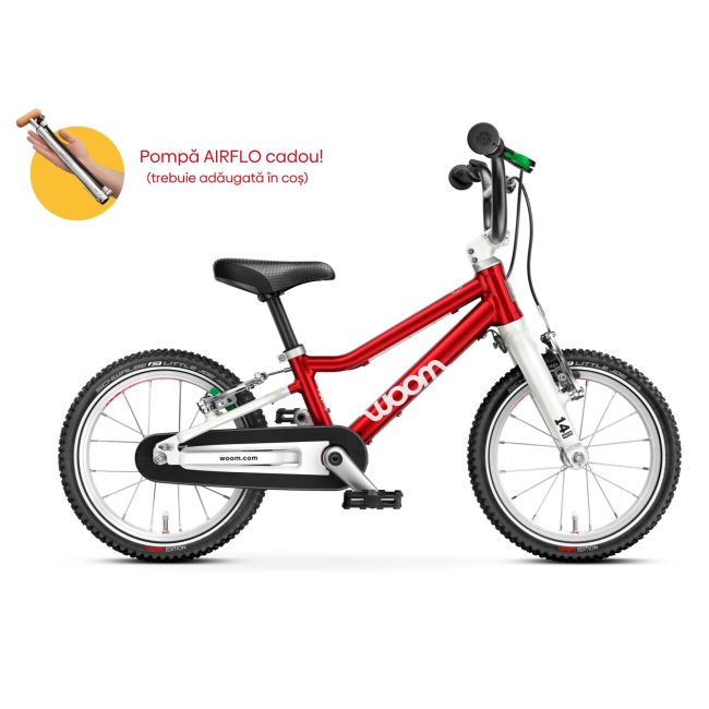 Woom - bicicleta copii 14" Woom 2, varsta recomandata 3-4,5 ani (95-110cm) - 5kg - albastru cosmic mov intens
