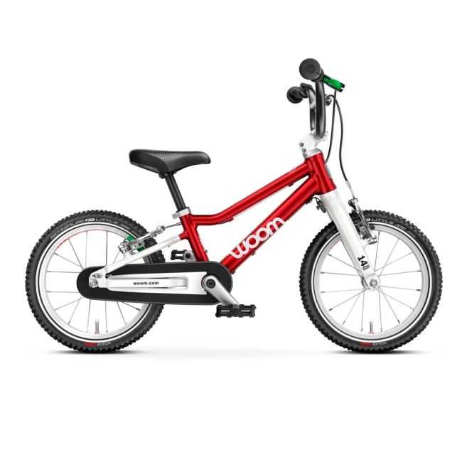 Woom - bicicleta copii 14" Woom 2, varsta recomandata 3-4,5 ani (95-110cm) - 5kg - rosu aniversar