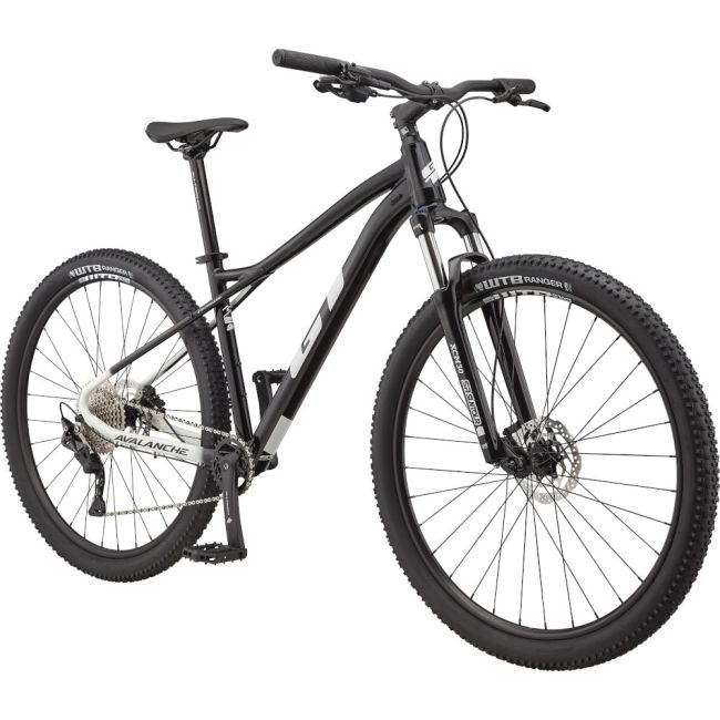 Bicicleta GT Avalanche Comp Gloss Black Cyan Blue Gunmetal 2023, Marime: XS (27.5")
