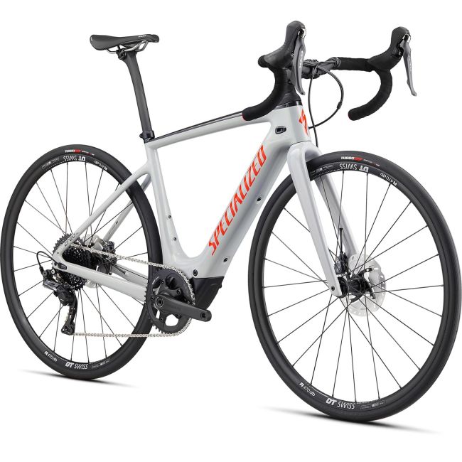 Bicicleta SPECIALIZED Turbo Creo SL Comp Carbon - Gloss Dove Gray/Gold Ghost Pearl/Rocket Red XXL