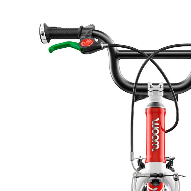 Woom - bicicleta copii 14" Woom 1 Plus, varsta recomandata 3-4.5 ani (95-110cm) - 4.2kg - verde intens sky alb