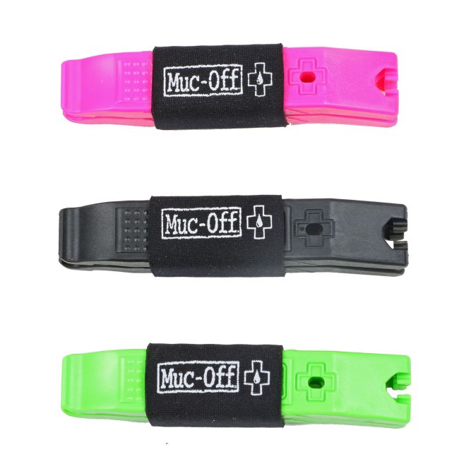 Muc-Off - set doua leviere reparatii bicicleta Rim Stix Tyre Levers - Negru Verde Roz
