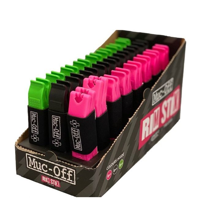 Muc-Off - set doua leviere reparatii bicicleta Rim Stix Tyre Levers - Negru Verde Roz