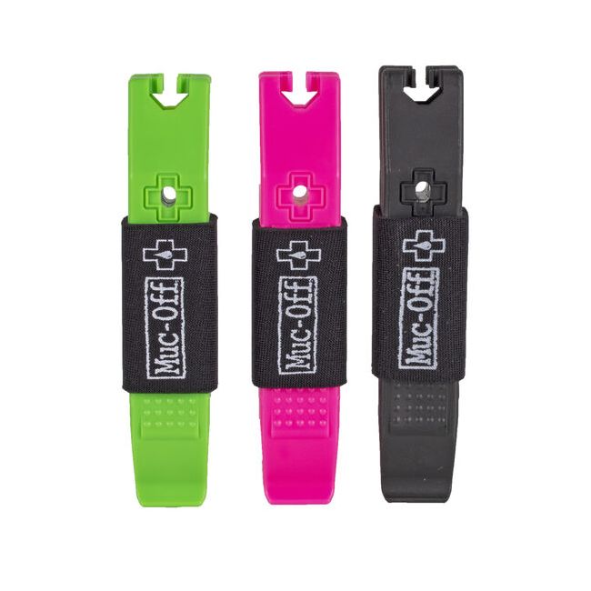 Muc-Off - set doua leviere reparatii bicicleta Rim Stix Tyre Levers - Negru Verde Roz