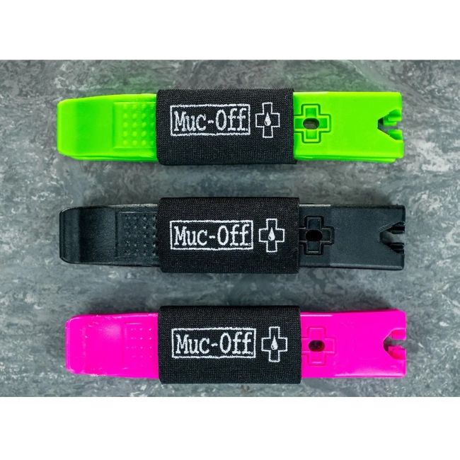 Muc-Off - set doua leviere reparatii bicicleta Rim Stix Tyre Levers - Negru Verde Roz