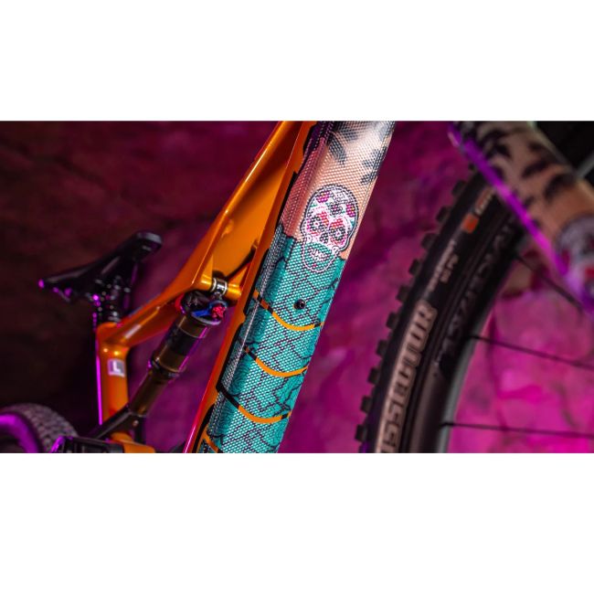 Muc-Off - set stickere protectie cadru bicicleta Frame Protection Kit E-MTB - albastru verzui Day of the shred