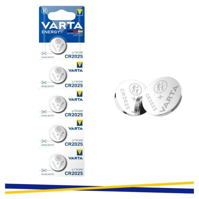 Varta - baterie tip moneda CR2025 (model 2) - set 5 bucati