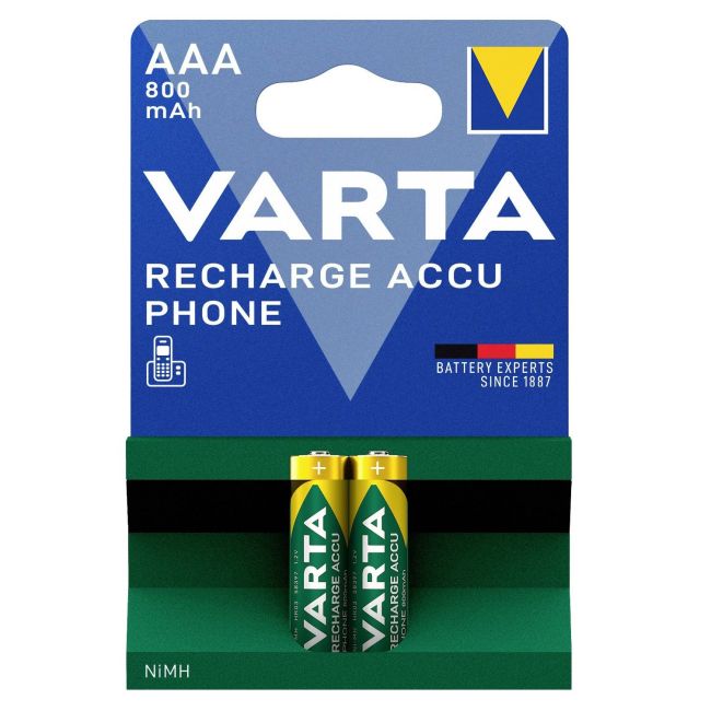 Varta - set acumulatori AAA Recharge Accu Power 800 mAh - set 2 buc AAA