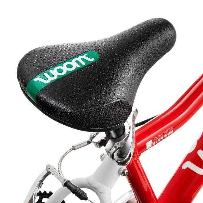 Woom - bicicleta copii 16" Woom 3 AUTOMAGIC, varsta recomandata 4-6 ani (105-120cm) - 6 kg - mov intens alb