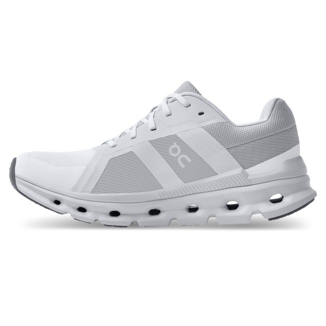 On Cloudrunner - pantofi alergare pentru femei - alb gri deschis
