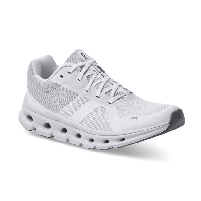 On Cloudrunner - pantofi alergare pentru femei - alb gri deschis