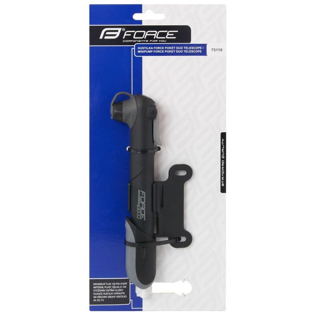 Pompa Force Pocket Duo plastic Black