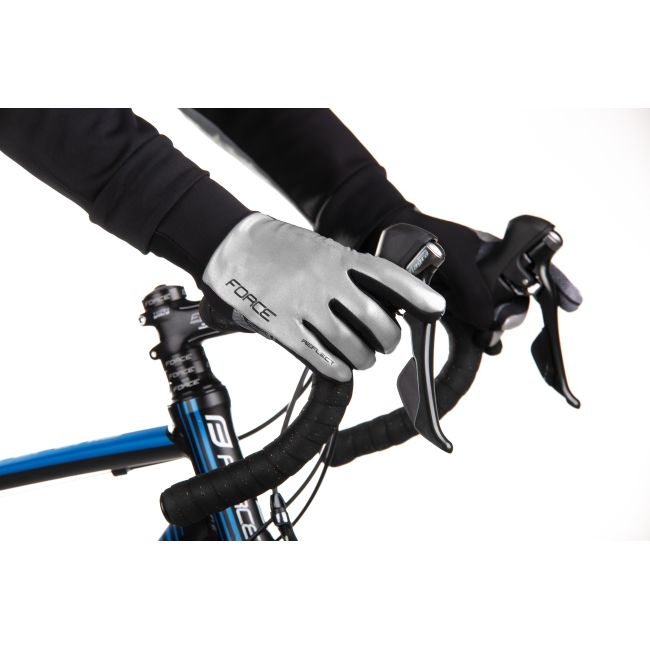 Manusi Force Reflect Alb Reflectorizant L