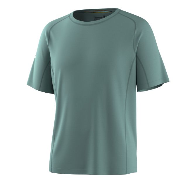 Tricou sport bărbați Smartwool Active Ultralite - Merino + TENCEL™ - verde teal