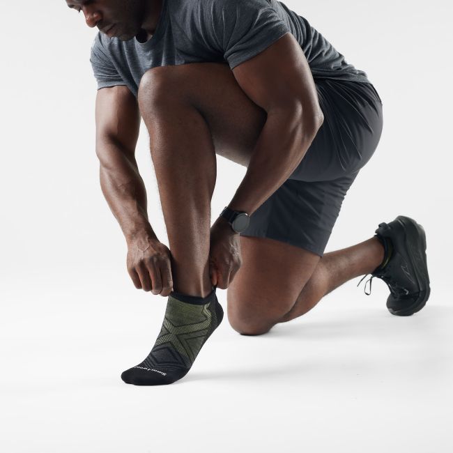 Șosete Merino alergare Smartwool Run - negru | Low Ankle | Zero Cushion