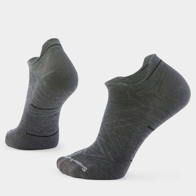 Șosete Merino alergare Smartwool Run - gri deschis | Low Ankle | Zero Cushion