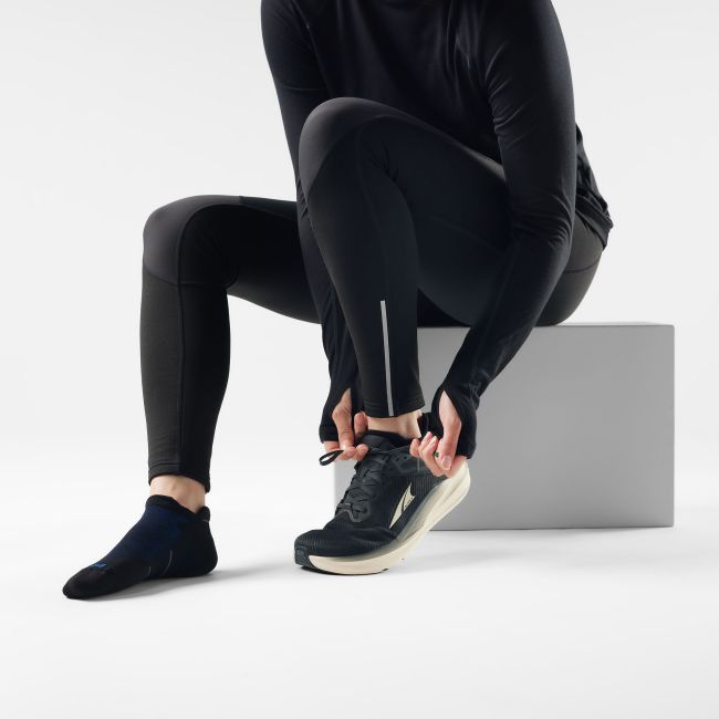 Șosete Merino alergare Smartwool Run - negru | Low Ankle | Targeted Cushion