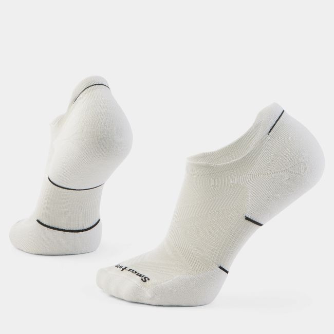 Șosete Merino alergare Smartwool Run - negru/alb Black-White | Low Ankle | Targeted Cushion
