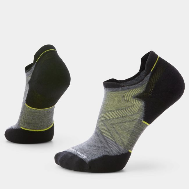 Șosete Merino alergare Smartwool Run - gri Medium Gray | Low Ankle | Targeted Cushion