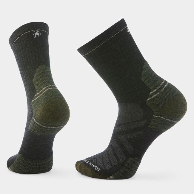Șosete Merino hiking Smartwool Hike - gri Charcoal | Mid Crew | Targeted Cushion
