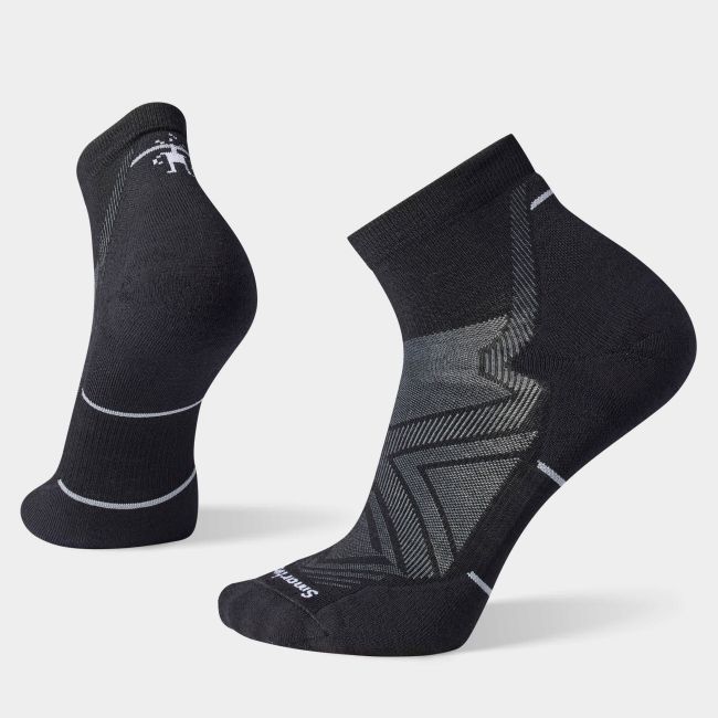 Șosete Merino alergare Smartwool Run Ankle - negru | Targeted Cushion