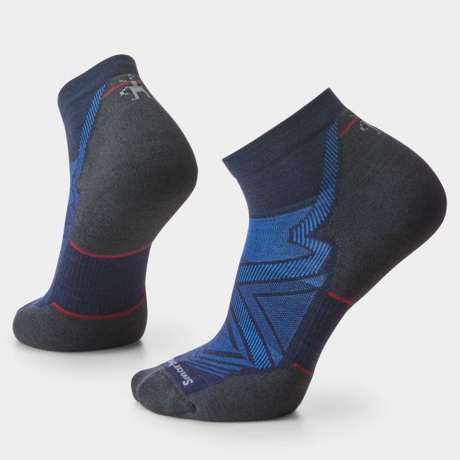 Șosete Merino alergare Smartwool Run Ankle - bleumarin Deep Navy | Targeted Cushion