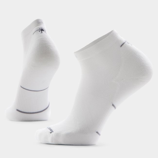Șosete Merino alergare Smartwool Run Ankle - alb | Targeted Cushion