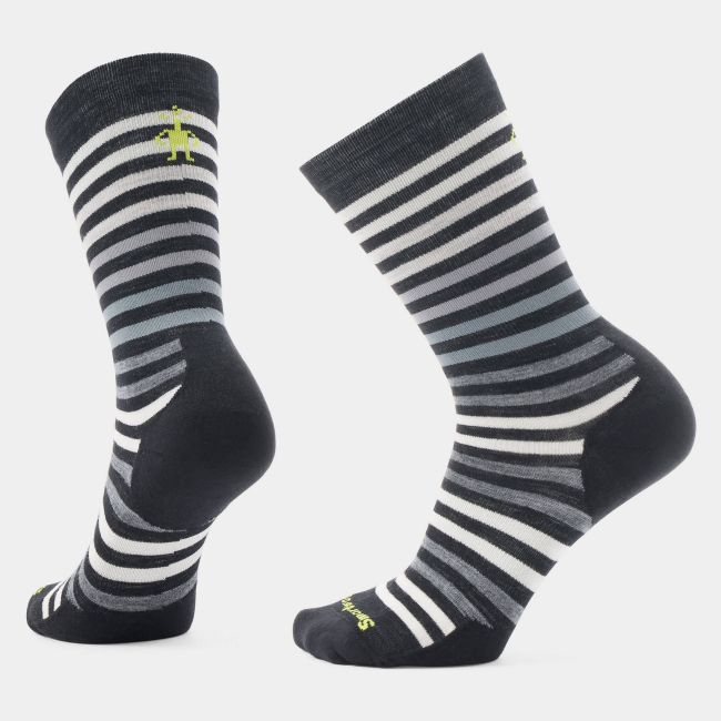 Șosete Merino Smartwool Everyday Spruce Street - negru/alb | Crew | Relaxed Fit