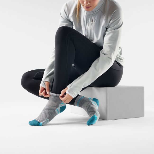 Șosete Merino hiking Smartwool Hike - gri Medium Gray - femei | Ankle | Targeted Cushion