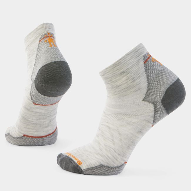 Șosete Merino alergare Smartwool Run - gri Ash | Ankle | Zero Cushion