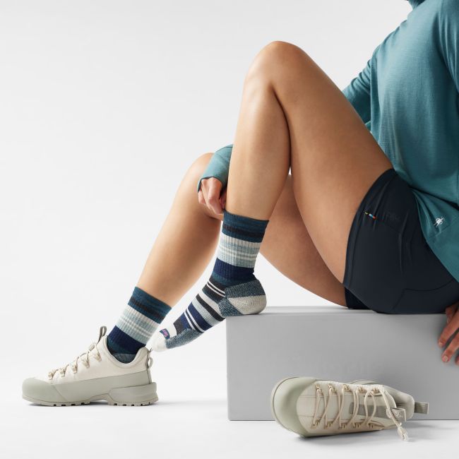Șosete Merino Smartwool Everyday Saturnsphere - albastru Twilight Blue | Crew | Relaxed Fit
