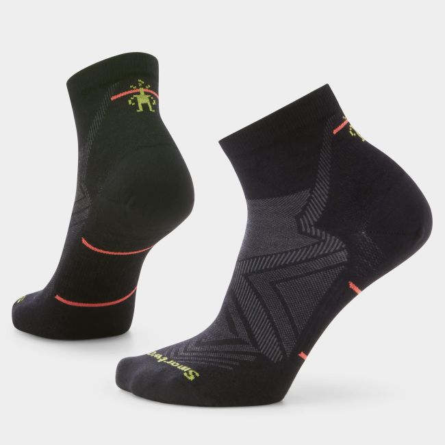 Șosete Merino alergare Smartwool Run - negru | Ankle | Zero Cushion