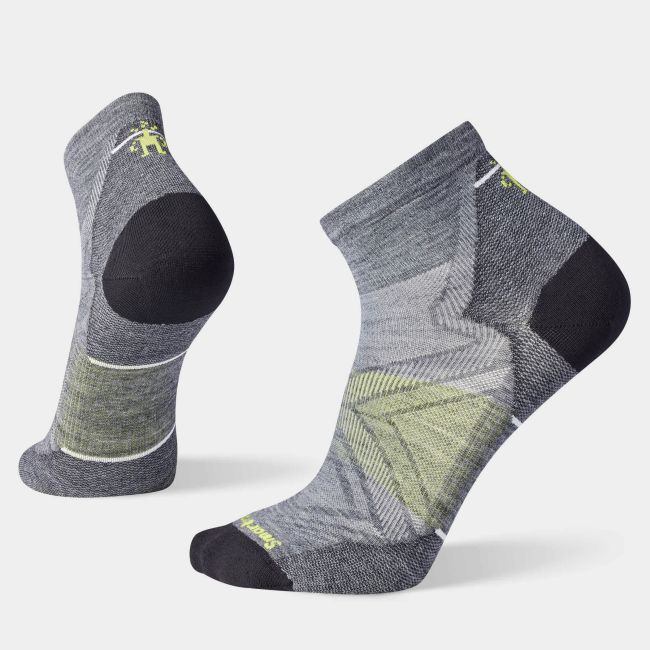 Șosete Merino alergare Smartwool Run - gri Medium Gray | Ankle | Zero Cushion