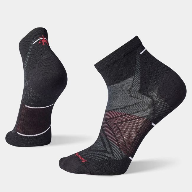 Șosete Merino alergare Smartwool Run - Ankle | Zero Cushion - Black